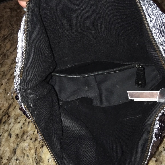 BCBG Generation fold over sequin clutch - Picture 4 of 6